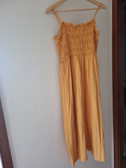 Robe longue jaune