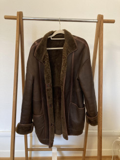 Manteau vintage brun