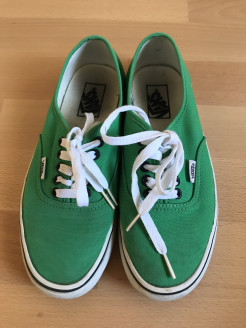 Vans green trainers