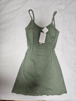 Little green dress Pull&Bear 98% Cotton
