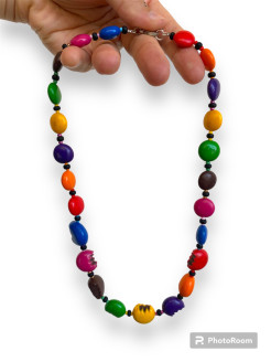Smarties style necklace in Fimo