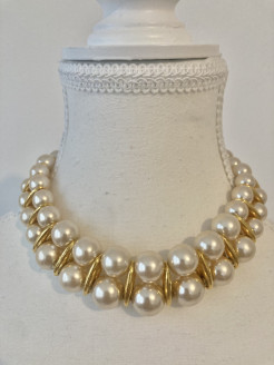 Vintage collana di perle imitazione