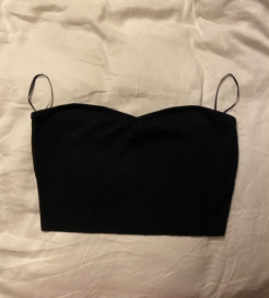 Crop top simple noir