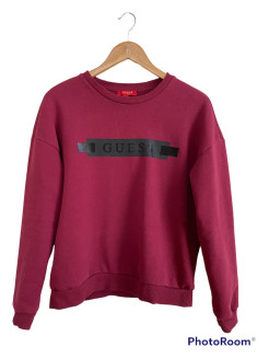 Guess burgundy long sleeve jumper