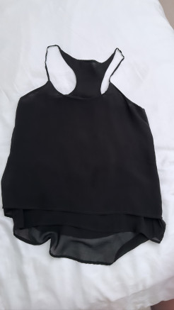 Neckholder-Top schwarz