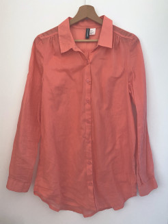 Pink cotton shirt H&M