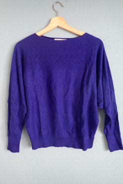 Synthetic wool jumper