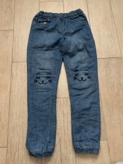 Lined jeans