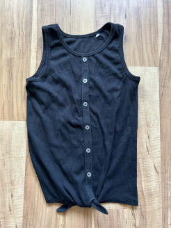 Black sleeveless T-Shirt