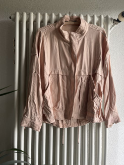 Salmon pink spring jacket