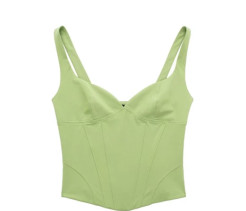 Green corset Zara