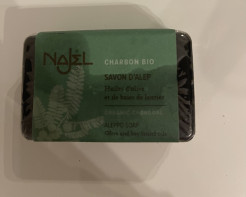 Najel soap with organic charcoal and Aleppo soap