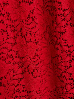 Red lace dress