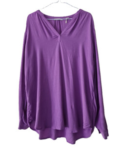 Esprit Lilas - Chemisier paysan à manches longues (XL)