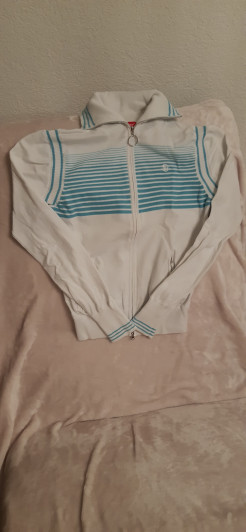 White/blue M sports cardigan