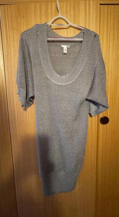 Silver mid-length dress