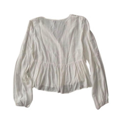 Chemisier blanc // White flowy summer blouse