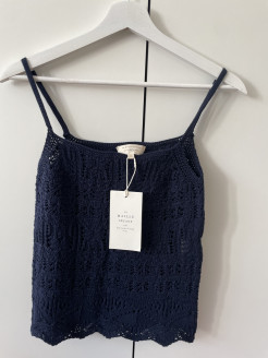 Sezane Jordie top Navy blue