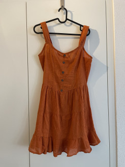 Kurzes Sommerkleid orange