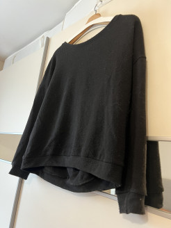 Basic black top with loose back
