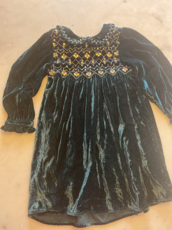 Children's velvet dress
