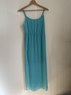 Long blue summer dress