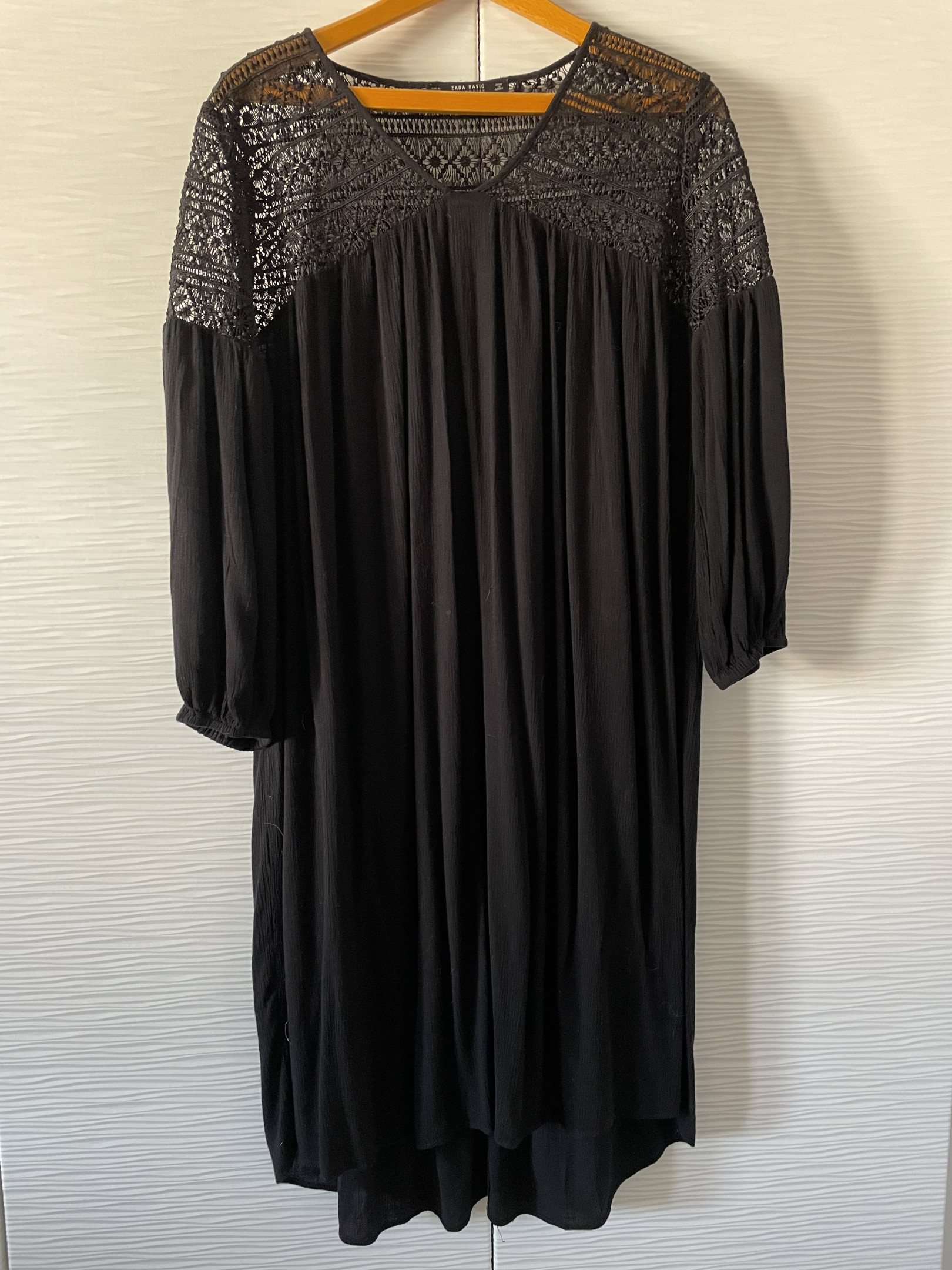 Zara black lace dress