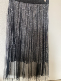 Skirt with transparent effect