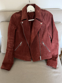 Perfecto style jacket in suede