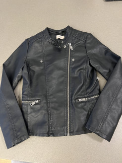 Imitation leather jacket