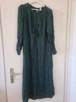 Robe longue verte bouteille