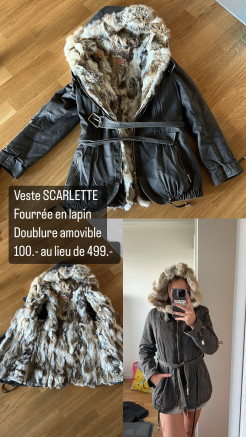 Women's fur jacket size S