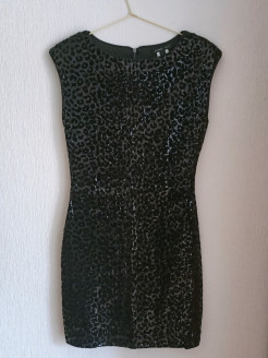 Short black sequin dress