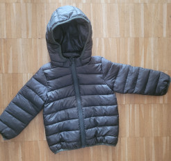 Veste enfant mi-saison kaki taille 104