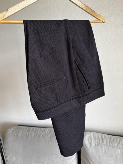 Navy Blue Suit Pants with White Dot - size 38 - H&M