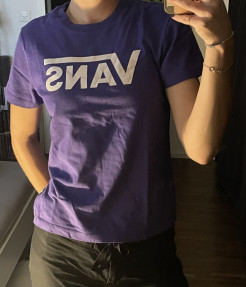 VANS purple t-shirt