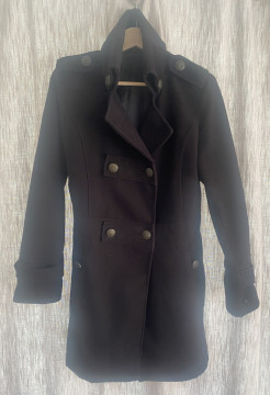 Black blazer-style coat