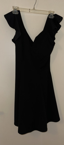 Short black evening dress