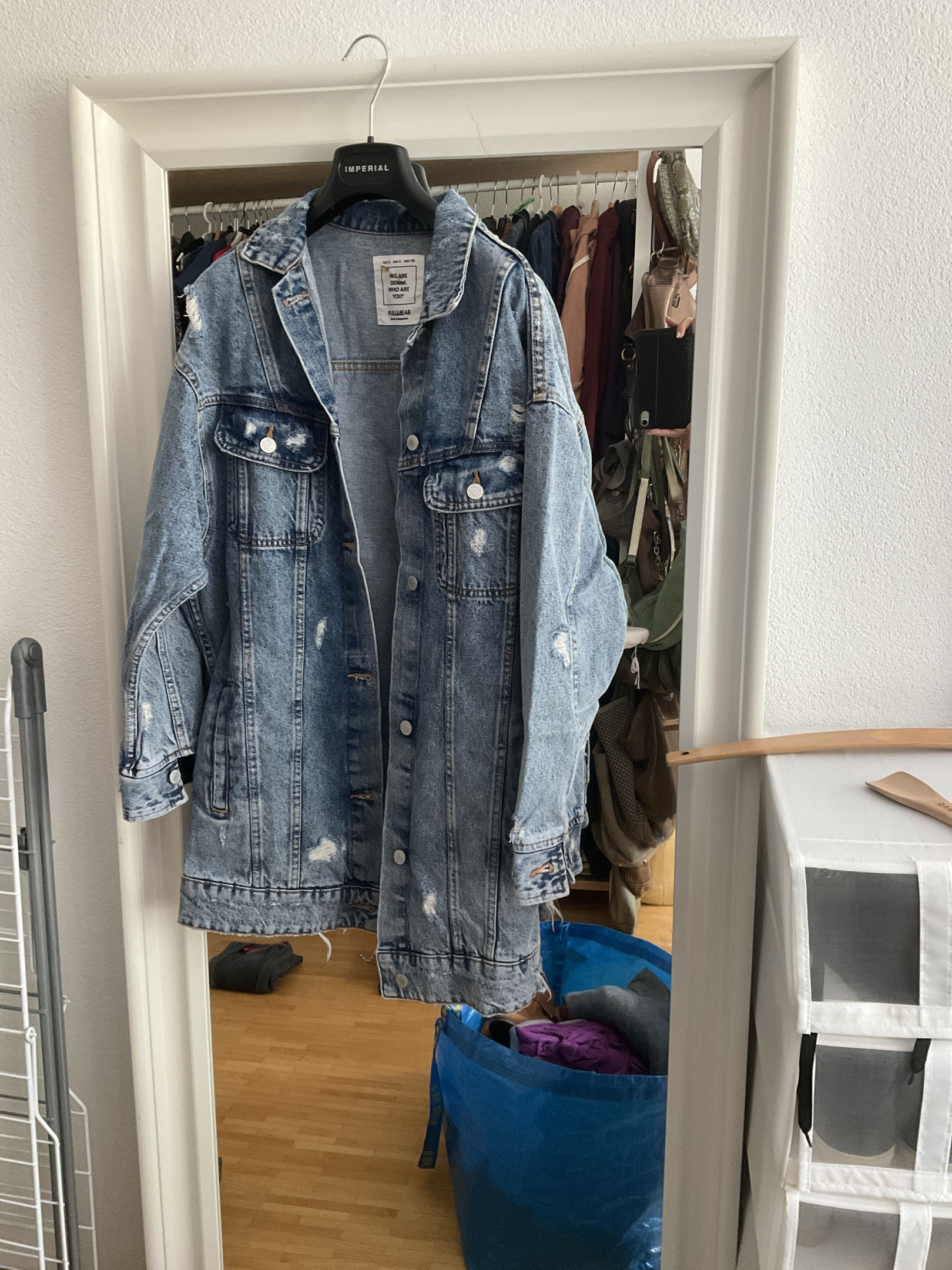 Cropped Denim Jacket Trf from Zara on 21 Buttons