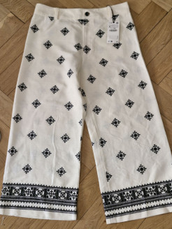 Brand New Black & White Summer Trouser (XL)