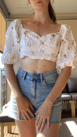 Floral crop top