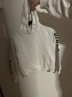 Weißes Sweatshirt - Größe 134-140 cm