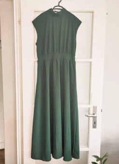 Fir green long dress