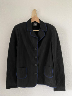 Black & blue blazer