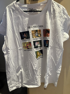 White Disney princess T-shirt - size XL