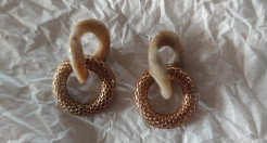 marbled acrylic earrings