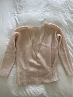 Sézane knitted jumper, powder pink