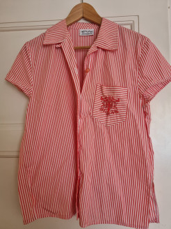 Vintage red and white shirt