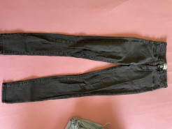 Schwarz-graue Slim-Fit-Jeans