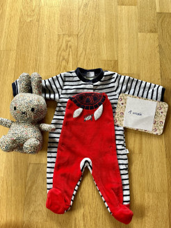 Velvet pyjamas - t.1 month